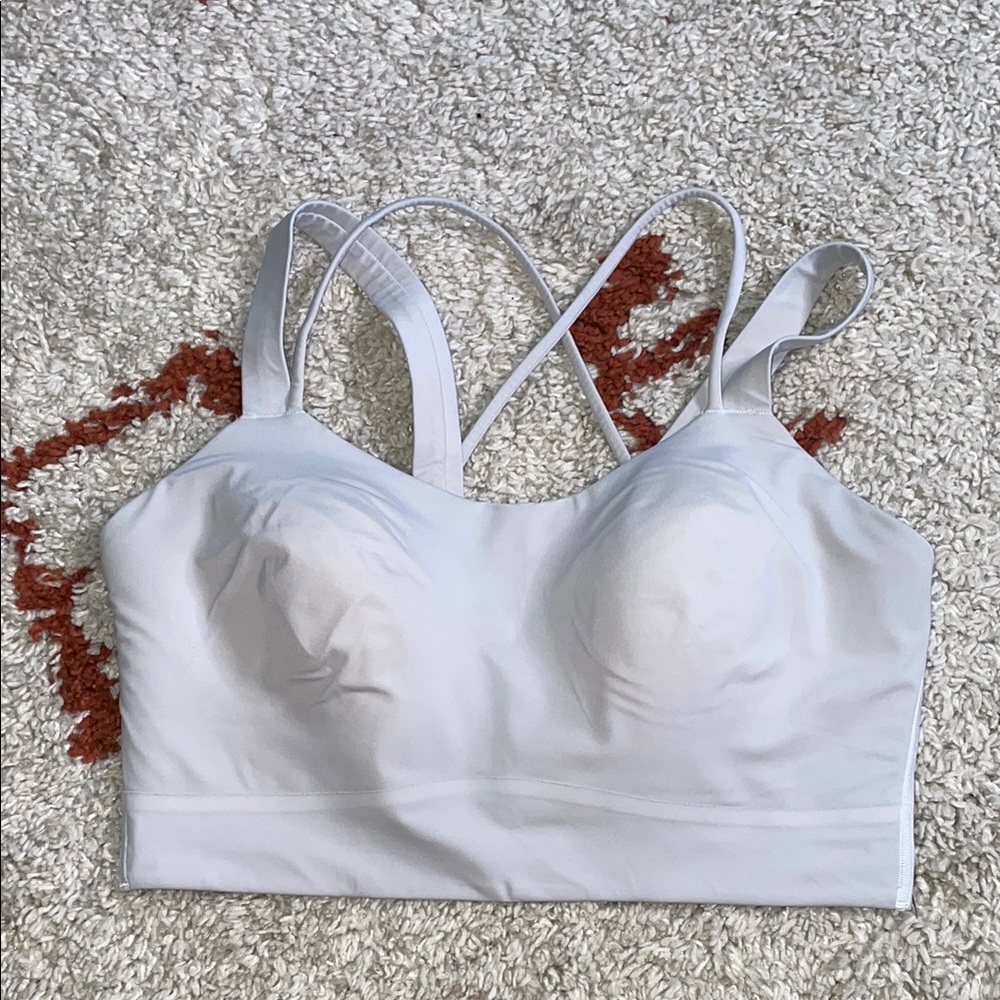Lululemon- Like a Cloud Longline- Sz 10- Ultra Lt Grey- C/D Cup! - Picture 2 of 11